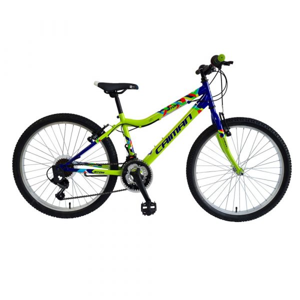 Caiman Arrow 24 inch Boys Mountain Green Bike